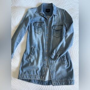 Stylish Denim Long Jacket
